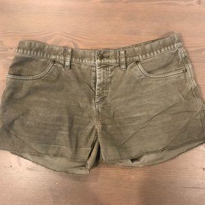 Women's Carve Designs Green Corduroy Shorts